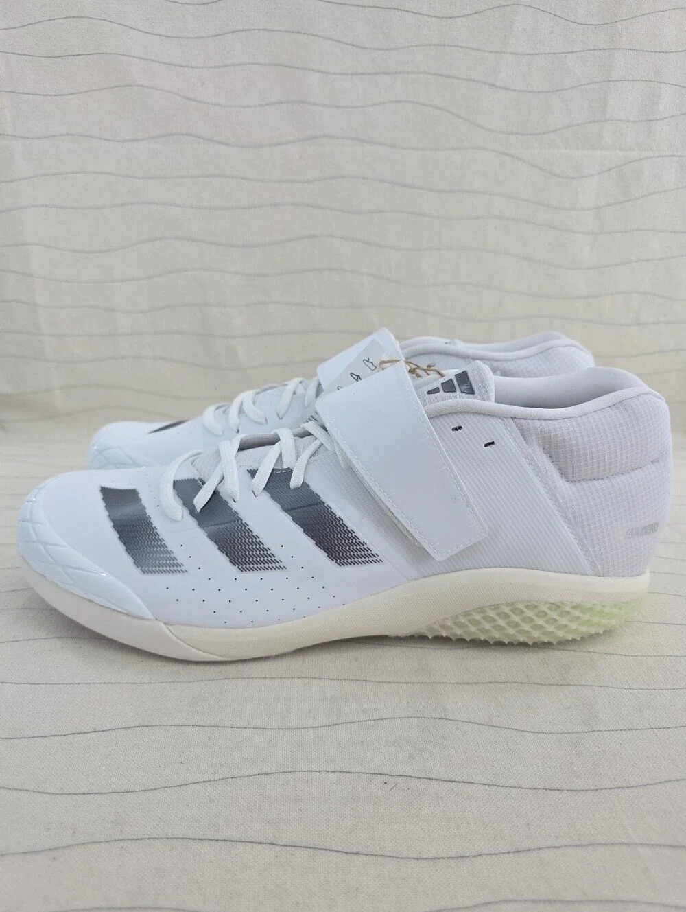 Adidas Mens Adizero Javelin White Track & Field Cleats Shoes ZID7233 Sz 13.5 NEW
